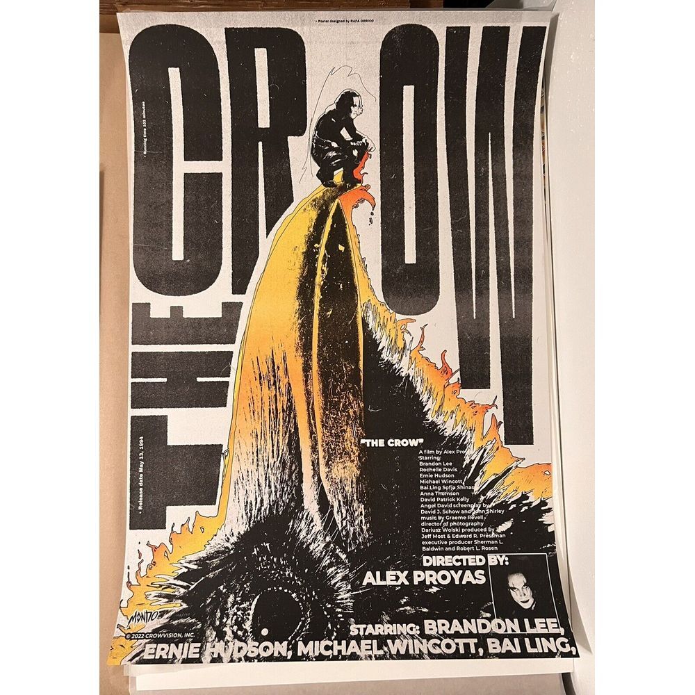 MONDO Poster The Crow (Every Night I‎ Burn) Rafa Orrico Limited Edition 102/190